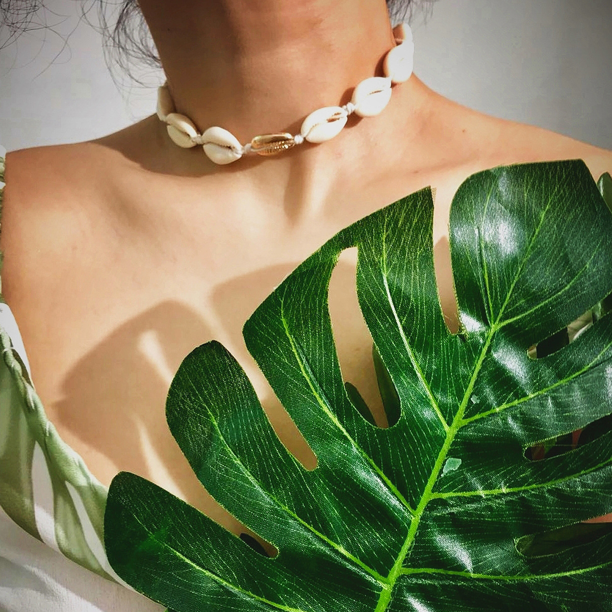 NATURAL PUKA GOLD SHELL Cowrie Mar Shell Collar Para Mujer Mejor Amigo ...