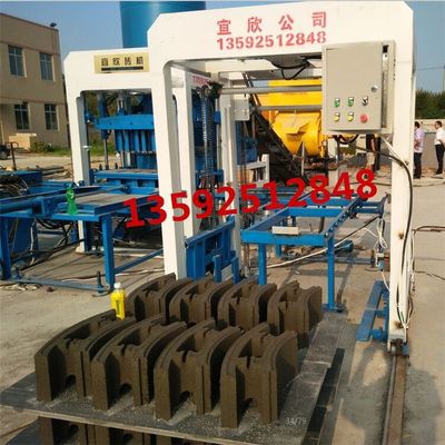 彩色路面磚機 混凝土井壁牆體砌塊檢查井設備全自動