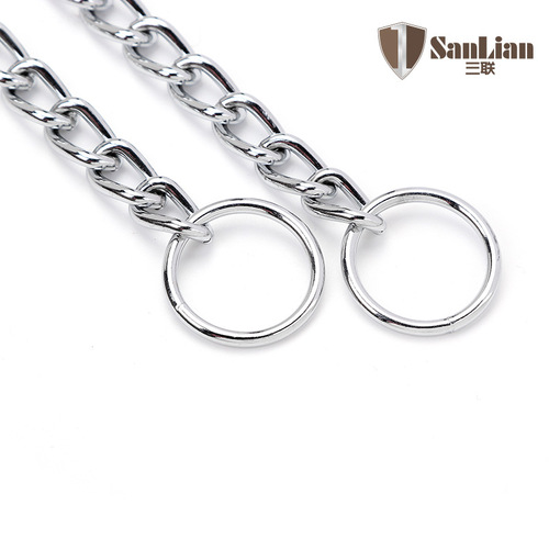 Neck P chain triple iron chain double circle neck chain high quality VIP Teddy Golden Retriever Zhejiang