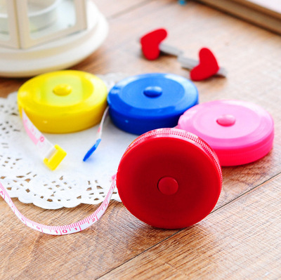 T automatic Telescoping Tape Colored tape 1.5 M soft tape measure lovely Mini Small round Tape gift