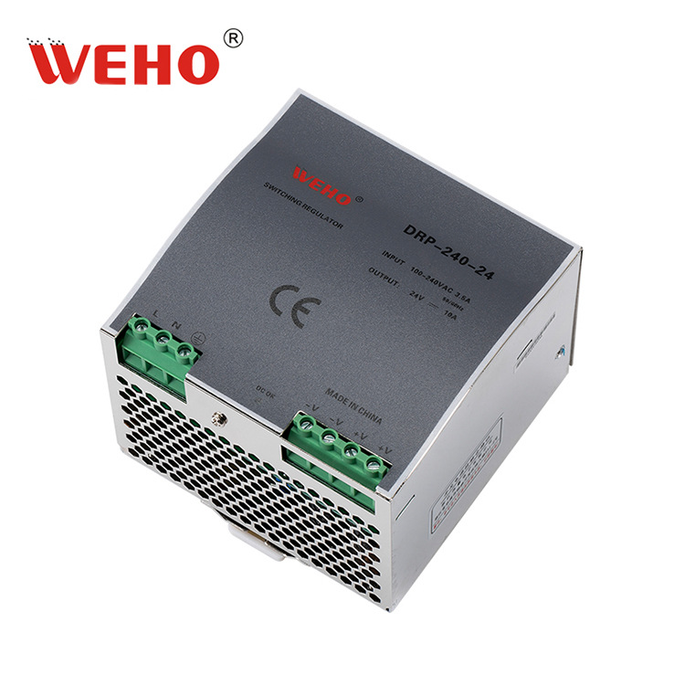 ΰ��240W����ʽ���ص�Դ����ֱ��DRP-240-24 DC24V10A����ʽ��װ