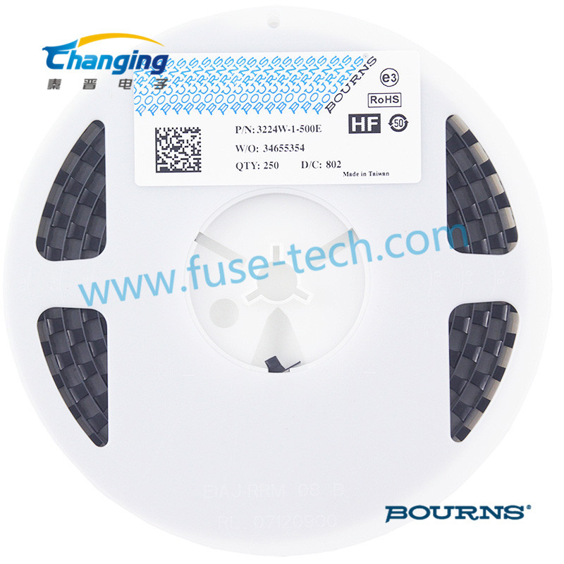 伯恩斯电位器3224W-1-500E 阻值50Ω 进口多圈电位器 可调电阻