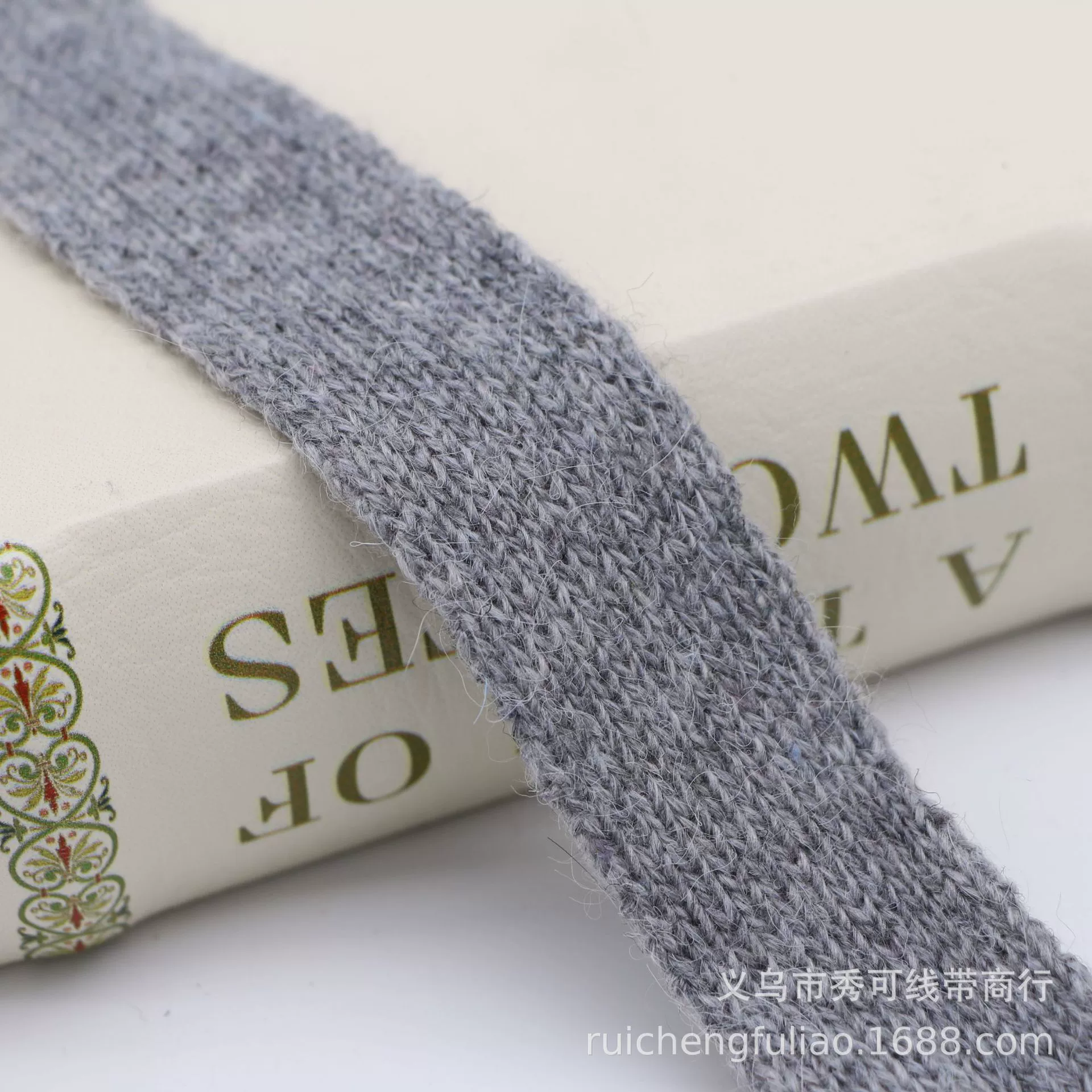 Woven elastic hair accessory with bow, material, Korean style