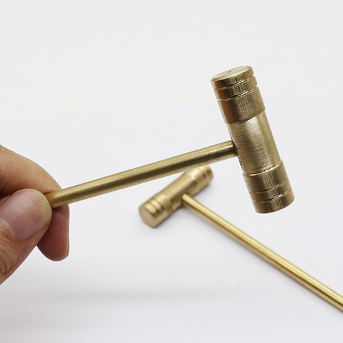 Solid brass processing copper hammer brass small hammer clock repair small hammer precision installation and production small copper hammer