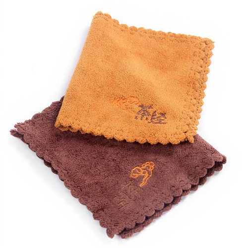 Cotton tea towel, absorbent thickened tea cloth, new tea ceremony accessories, factory direct sales and wholesale, customized logo