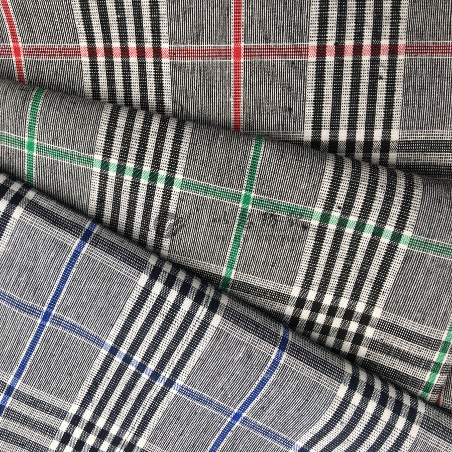 千鸟格小西装面料 全棉色织2018秋季新款 厂家直销