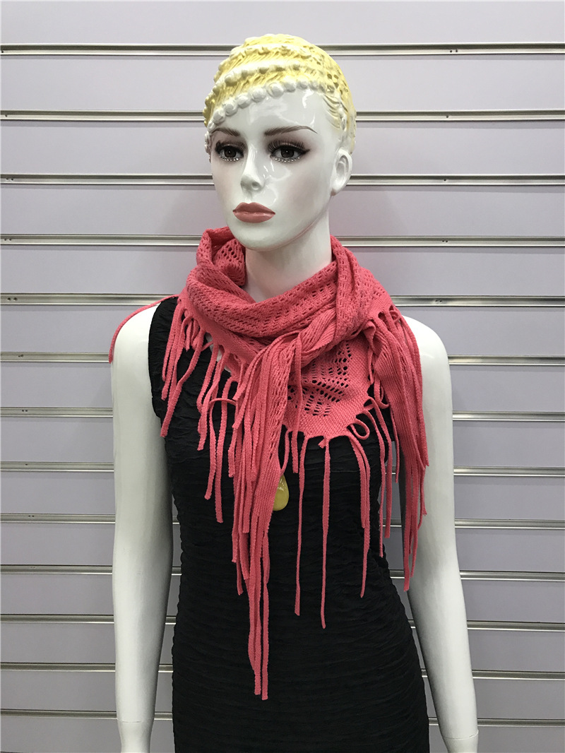 Women's Fashion Solid Color Artificial Wool Tassel Shawls display picture 31
