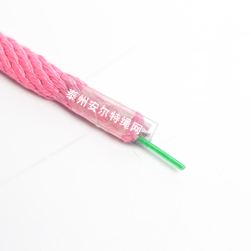 倒12编织绳带钢丝涤纶彩色锦纶游乐设备攀爬网尼龙绳爬网笼绳