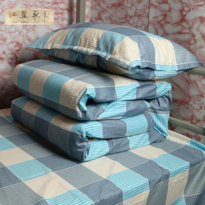 Manufactor Direct selling pure cotton sheet Quilt cover pillow case Company School single bed student dormitory The bed Supplies Three