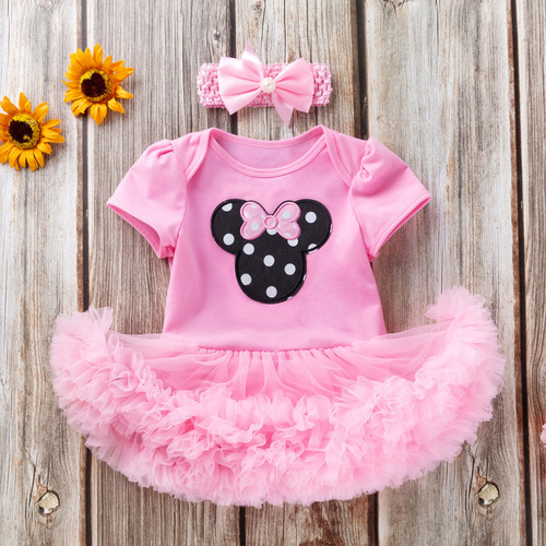 Sales girl Baby birthday party dresses dress short sleeve dress Baby birthday dresses birthday dress