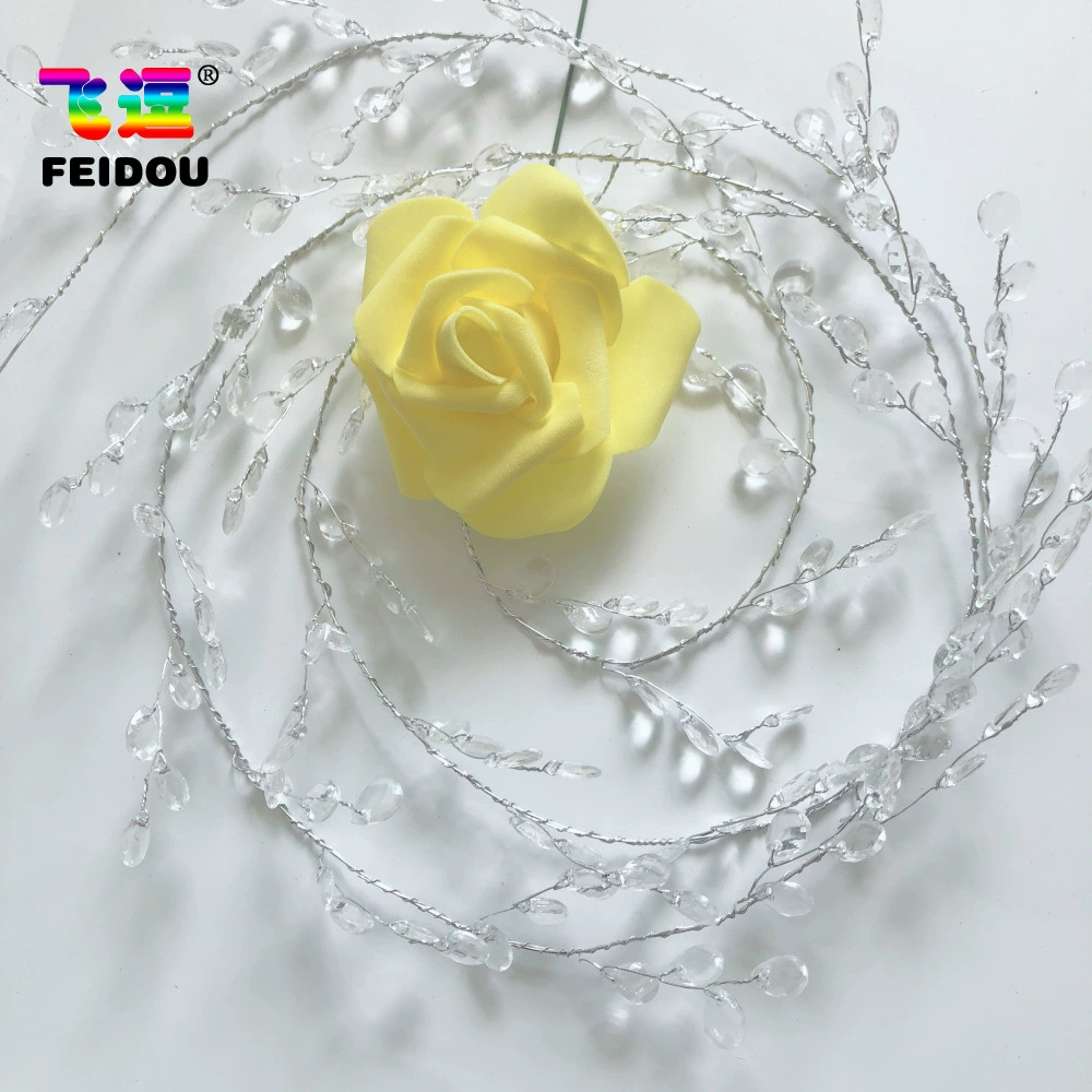 Декоративная лоза (FEIDOU) 1,5 м — акриловые капельки, гибкая проволочная гирлянда
