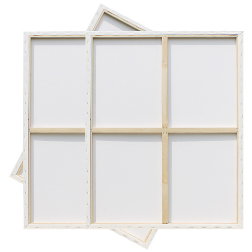 Professional practice painting medium grain linen canvas frame white linen canvas frame school 70*70 canvas