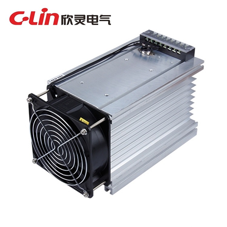 欣灵固态继电器散热器HH-039 三相散热底座≤200A带风机