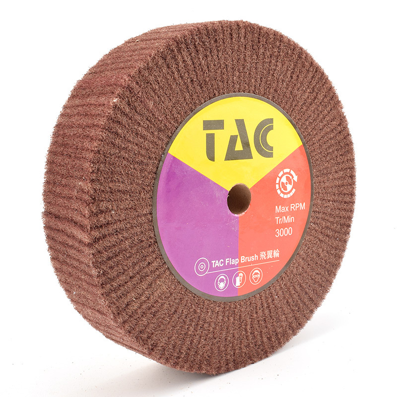 厂家直营 飞翼轮7447拉丝轮  百洁布抛光夹砂布打磨花页轮飞翼轮