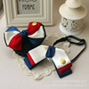 Hair mesh with bow, bow tie, set, Korean style