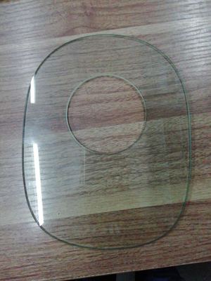 厂家供应钢化玻璃面板定制白玻多边形圆异形玻璃平板加工定制|ms