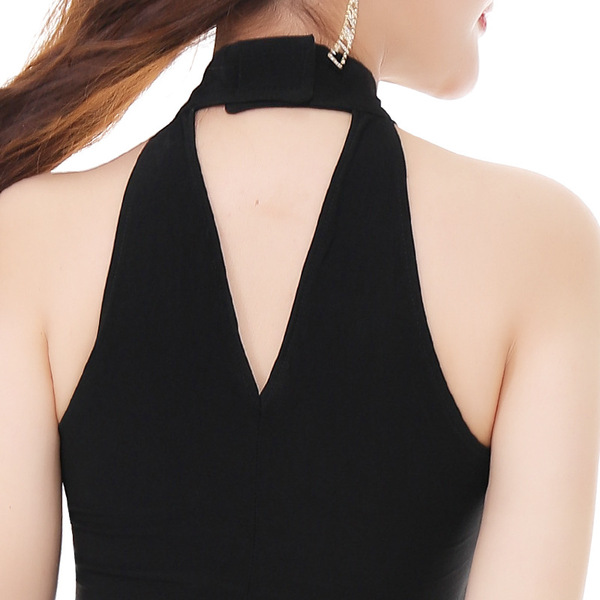 Sexy black evening dress