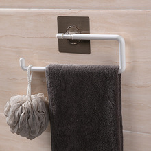 双庆多功能无痕贴毛巾架 浴室壁挂卷纸架魔力厕纸架 免打孔