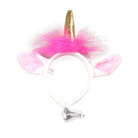 吉仔仔独角兽发箍厂跨境狗狗头饰外出不易脱宠物节日装扮发夹