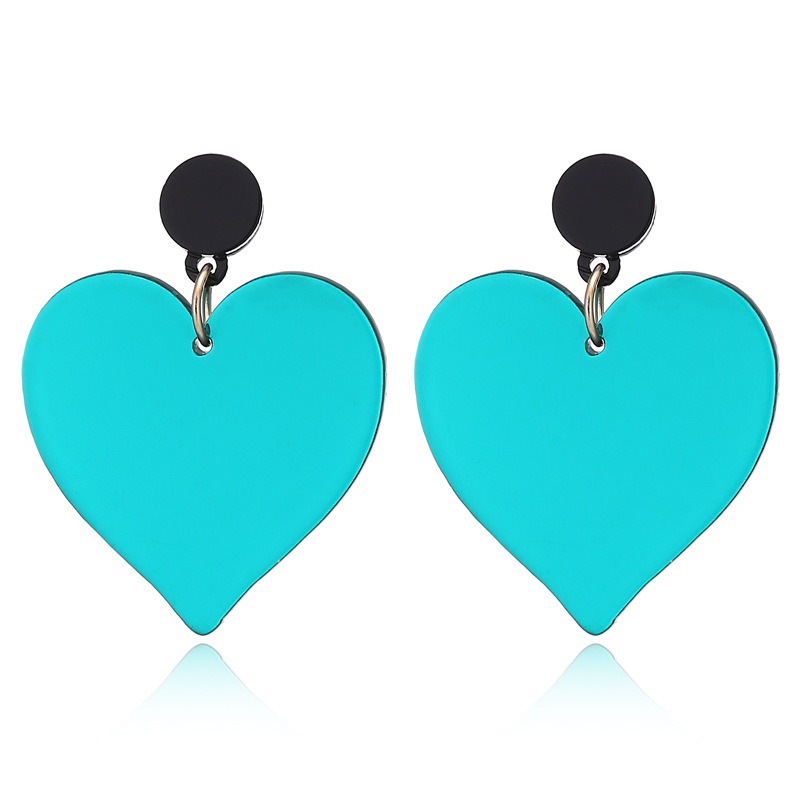 Korea New Acrylic Love Cute Fashion Earrings For Women Wholesale display picture 9