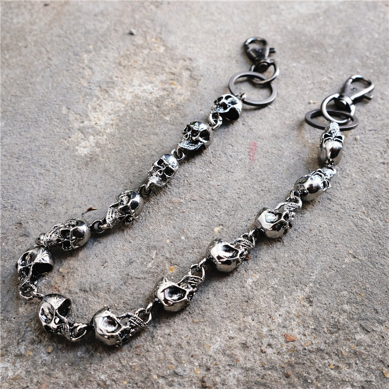 1 Piece Quantity Weekend, Bar Occasion Wholesale Jewelry Hip-Hop Punk Skull Metal Waist Chain Halloween