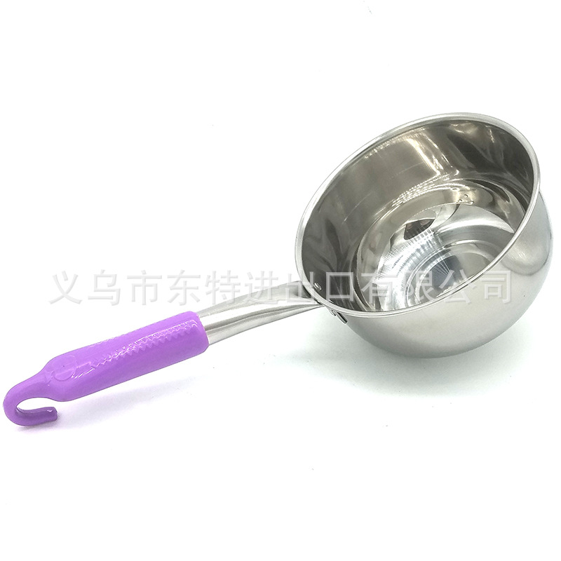 Factory direct sales of stainless steel water spoons, thickened water ladles, long-handled water ladles, porridge and soup ladles, long-handled soy milk ladles, soup shells, kitchenware detail image 7