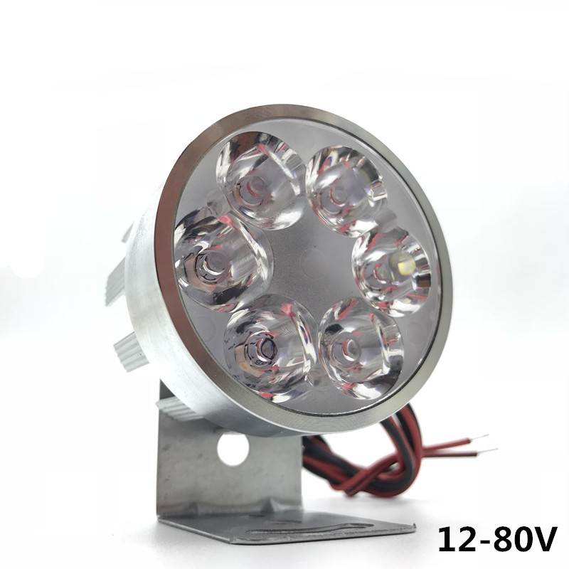 摩托车外置灯 厂家直销防水超亮前照射灯 电动车led六珠灯200包邮