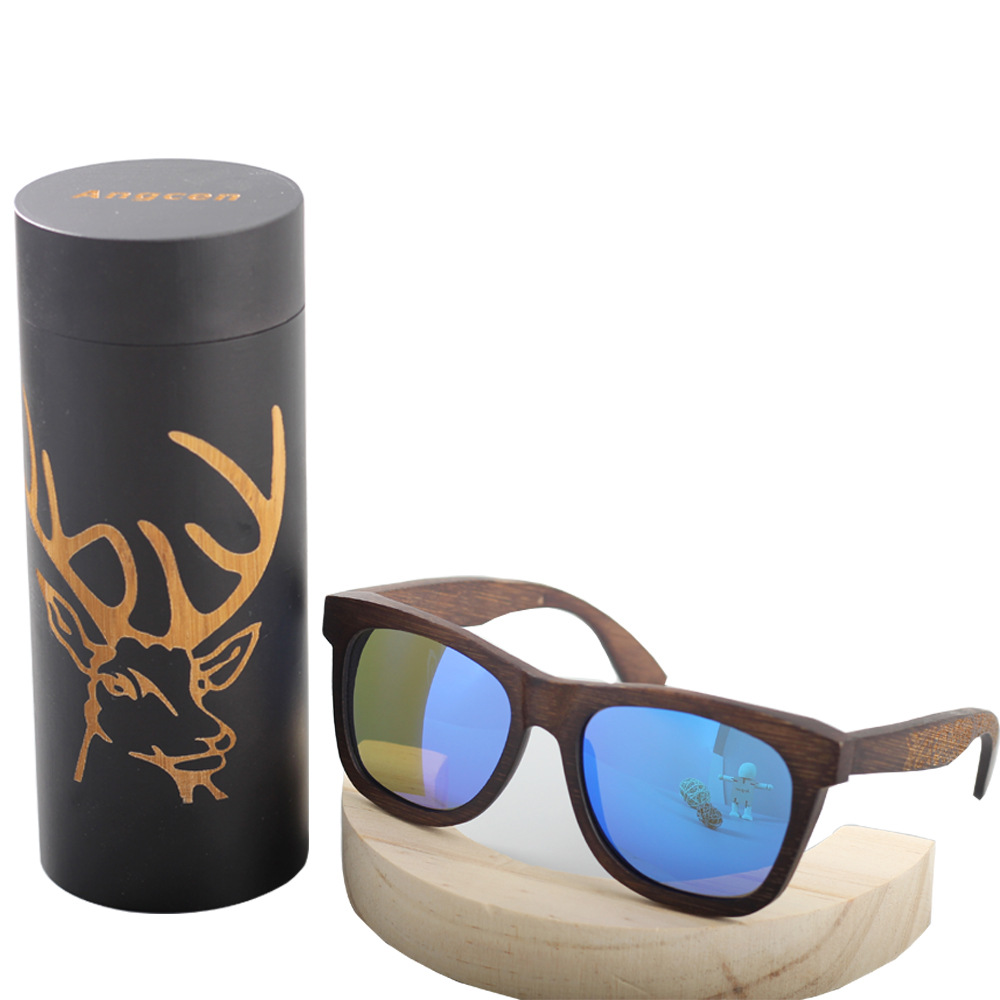 Lunettes de soleil ANGCEN en Bambou - Ref 3366562 Image 5