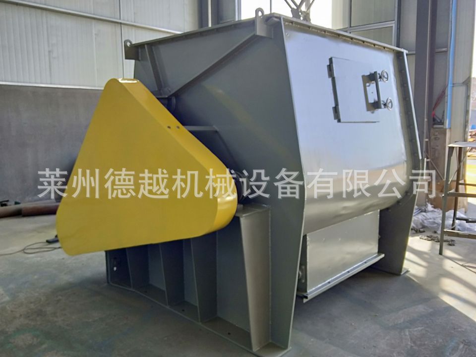 山东莱州供应4立方卧式双轴搅拌机 双轴无重力混合机