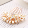 High-end hair accessory for bride, hairgrip from pearl, Korean style