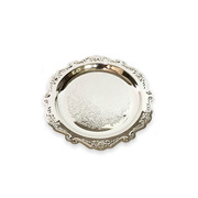 欧式镀银蛋糕盘果盘派对西点盘点心托盘时尚家居装饰摆件