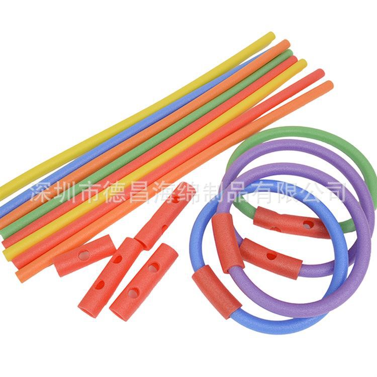 儿童游泳棒 游泳条 幼儿园泡沫面条彩色棍 pe海绵