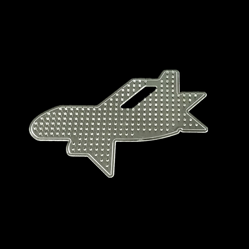 5mm拼豆豆飛機模板 拼豆塑料拼圖拼板 兒童玩具手工diy配件批發