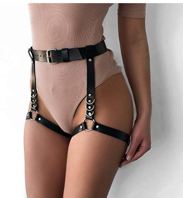 Tienda de fábrica al por mayor juguetes sexuales de cuero liga ropa interior de cuero rendimiento ropa de acero accesorios decorativos calcetines de cuero
