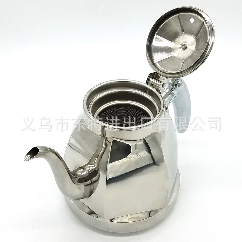 厂家直销不锈钢水壶1.5L茶壶咖啡壶冷水壶酒店餐厅创意六角壶详情图9