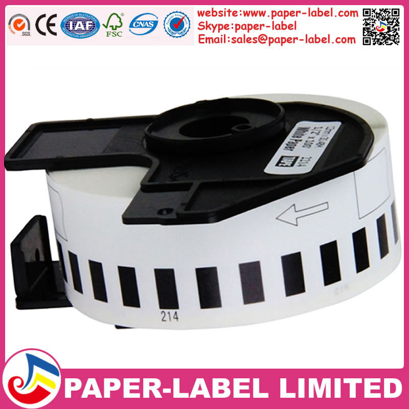 国产代用标签打印机不干胶连续纸DK-22214 27mm*30.49m 白色 优质