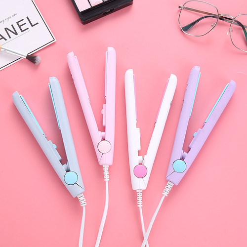 Cute Cartoon Candy Colored Hair Curler Portable Mini Girls Hair Straightener Air Bangs Hair Perm Curling Iron