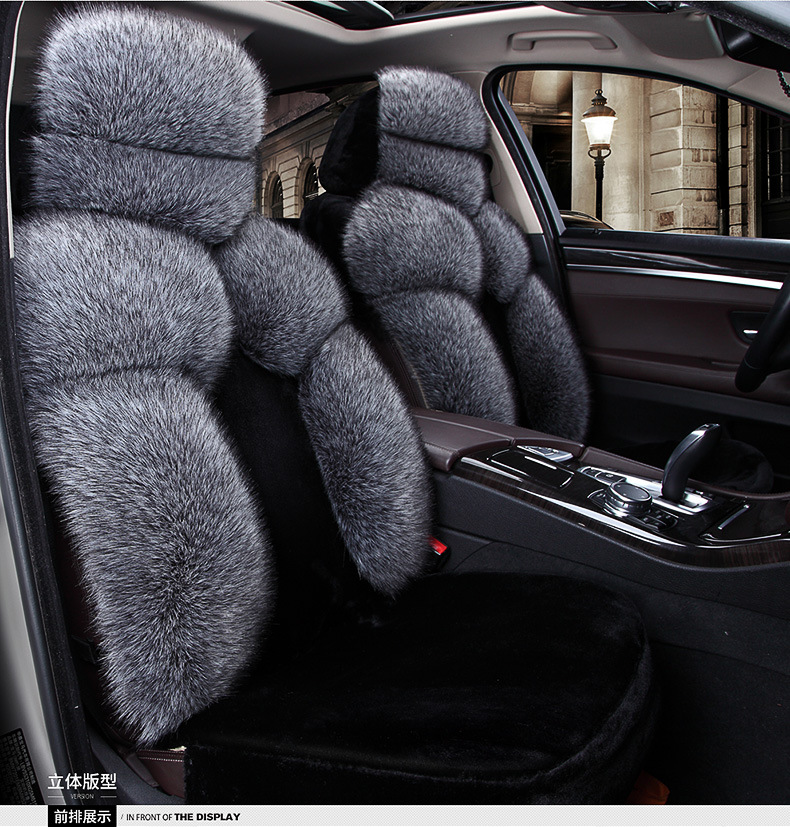 New Car Seat Cover Full Surround Winter Plush Warm Car Seat Cover