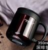 Handle with glass, coffee glass stainless steel, cup