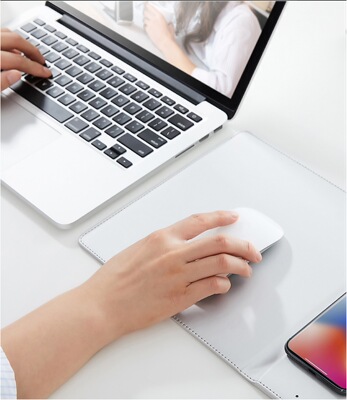 厂家直销手机QI无线充电鼠标垫 多功能办公桌面鼠标垫无线充电器|ru