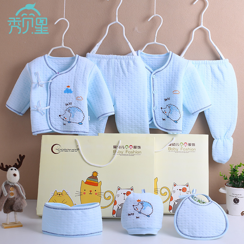 Newborn clothes pure cotton suit Gift box 0-3 A month Birth Newborn Full Moon Baby spring and autumn baby Supplies