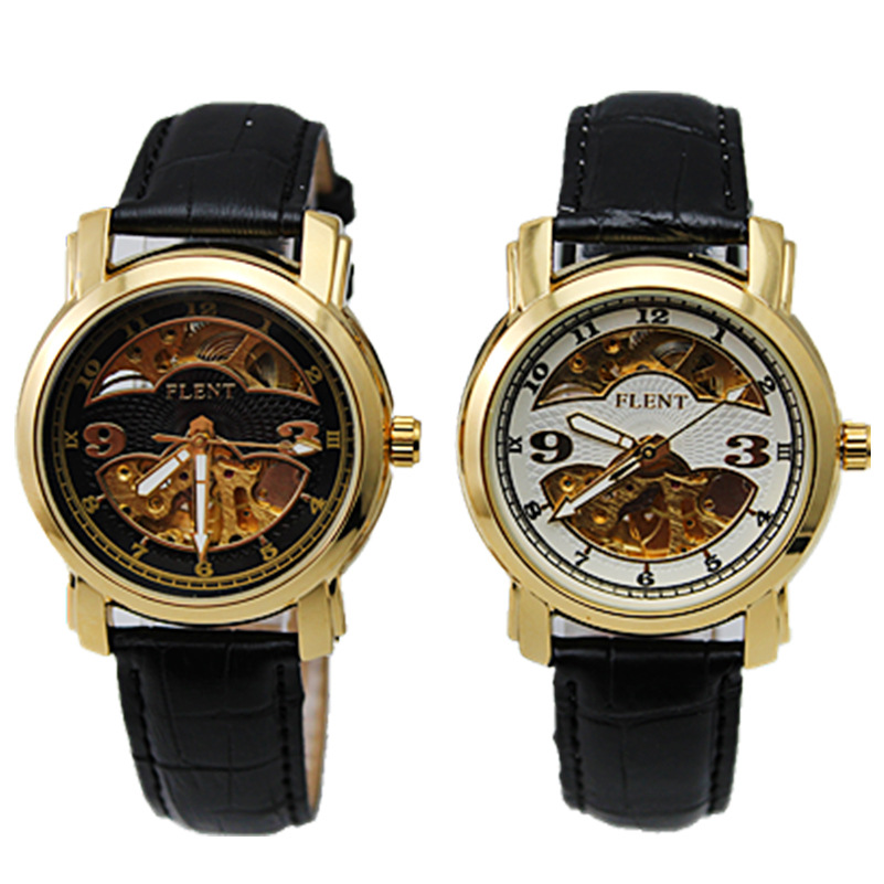 FLENT feilanda 7006 Business Mechanical Watch automático Winding Belt Men's Watch