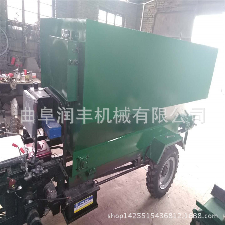 质量过硬的撒料车 漳平饲草两面出料喂料机