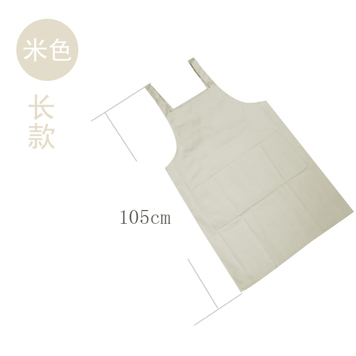 Estilo coreano moda lindo cocina restaurante ropa de trabajo para adultos hombres y mujeres delantal logotipo personalizado bordado impresión