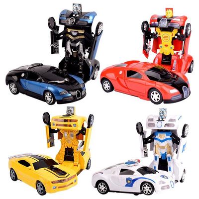 children Toys Electric Deformation car originality lighting music universal automobile deformation robot Model Stall Best Sellers