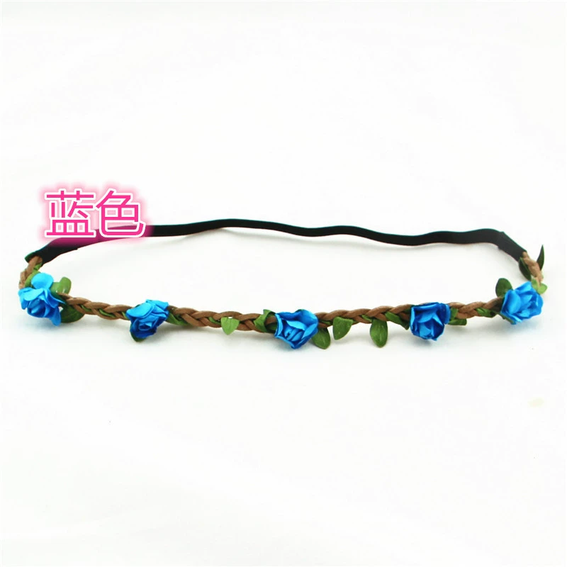Hair accessory, beach headband for bride, Korean style, boho style, flowered