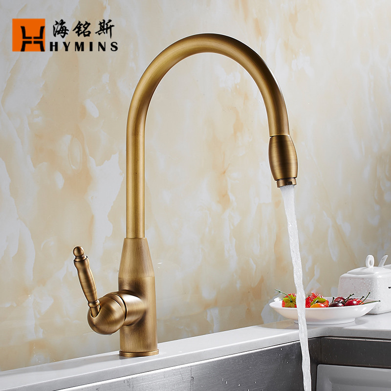 Hemingsi antique vegetable basin rotating hot and cold kitchen sink faucet factory faucet wholesale 9083