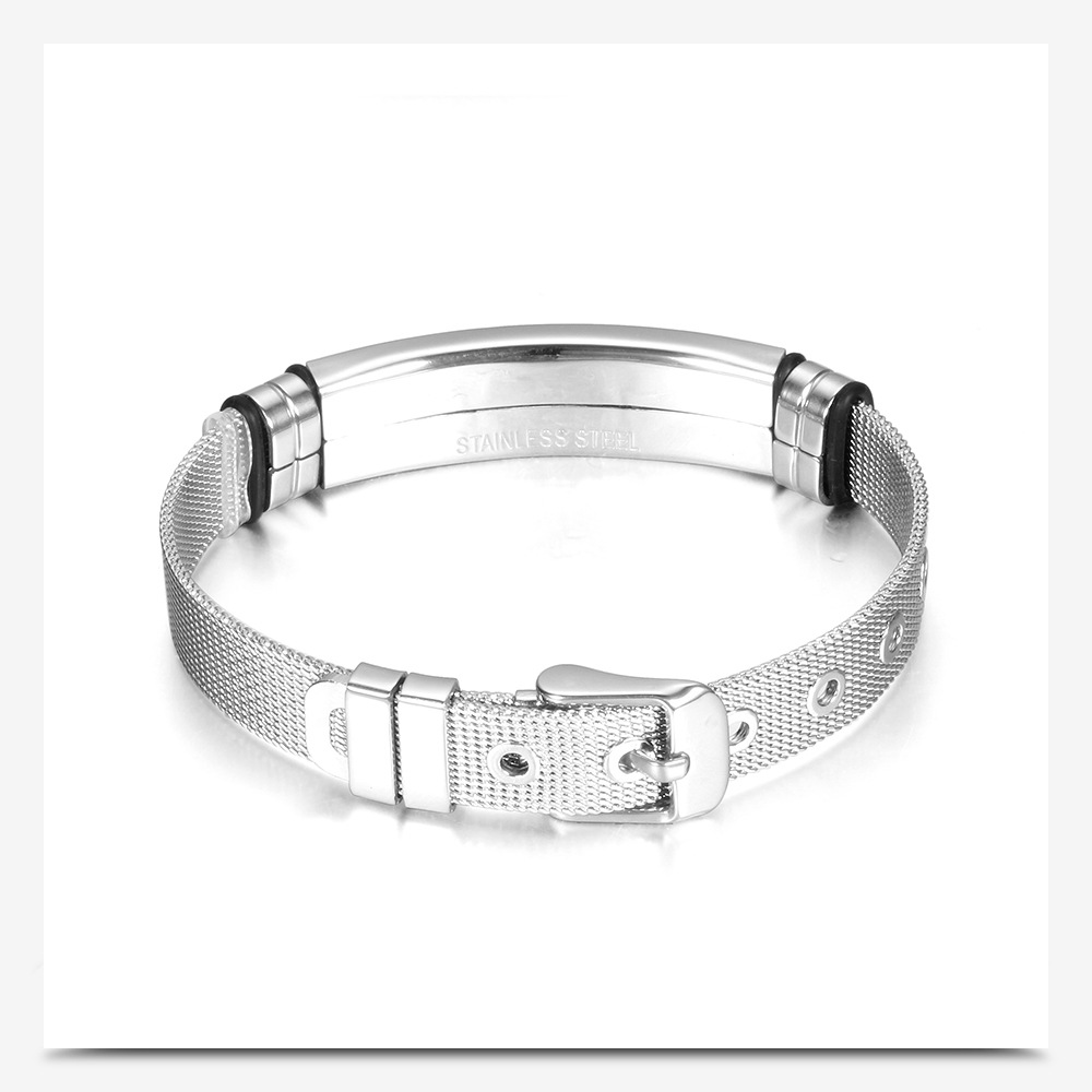 Hip-Hop Cross Titanium Steel Polishing Unisex Bangle display picture 3