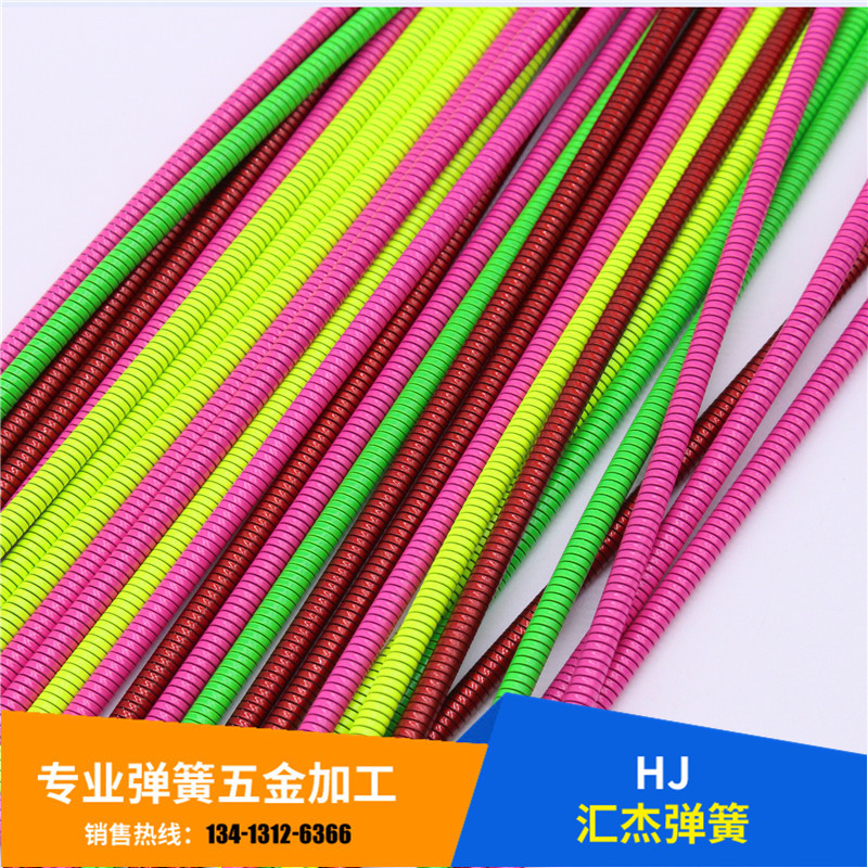热销手机USB不锈钢弹簧 七彩二合一金属软管弹簧 金属弹簧软管