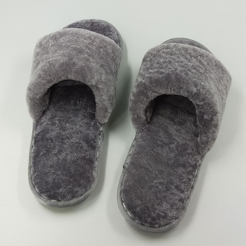 廠家直銷新款秋冬女羊剪絨皮毛壹體家居棉鞋防滑加厚保暖軟底拖鞋